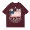 thumbnail image 5 of Women's 250th Anniversary USA Shirt Independence Day Top 4th of July Shirts America 250 Merchandise Flag Graphic Casual Tee, 5 of 6