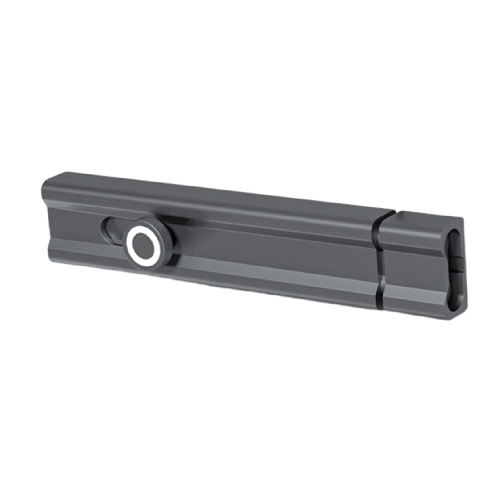 Slide Bolt Door Latch Barrel Bolt Lock Self Adhesive Aluminum Alloy Secure Fit for Home Office Bedroom Doors