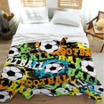 thumbnail image 6 of Soccer Blanket |Football Ball Gifts for Boys Kids |Unique Soccer Doodle Lovers Gifts for Teens Adults |Super Soft Flannel Blanket for Sofa Couch |Plush Warm Bed Home Decor,50"x60"for Throw/Travel, 6 of 6