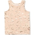 thumbnail image 7 of Girl's 3-Pack Unicorn Squad Graphic Tank Tops - White, Grey and Peach Sleeveless Shirts, 7 of 7