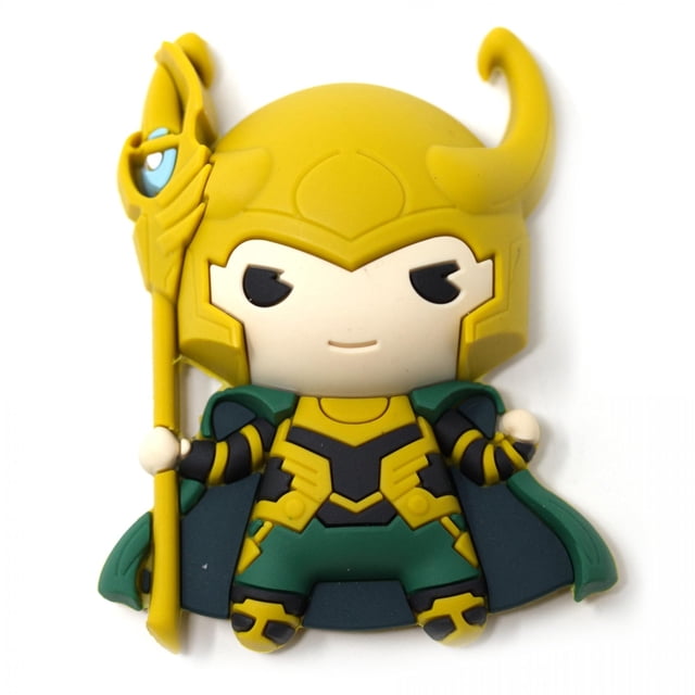 Imán de Loki de Marvel de 6,5 cm para refrigerador