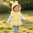 thumbnail image 4 of Mifsaly Toddler Girls Hooded Puffer Vest Cute Bowknot Sleeveless Quilted Winter Jacket Kids Lightweight Warm Outerwear Coat, 4 of 9