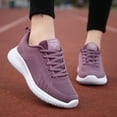 thumbnail image 2 of Walking Shoes Women Lace Up Athletic Running Tennis Fashion Comfortable Sneakers With Arch Support, 2 of 5