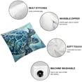 thumbnail image 4 of SHANXI Turtle Pillow Cover Decor Sea Coastal Theme Decorative Pillow Covers Super Soft 20x20in, 4 of 5