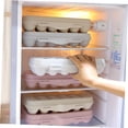 thumbnail image 3 of OUNONA 2Ud Caja Para Guardar Huevos Plástica Rosa Con 18 Espacios Apilable Para Refrigerador Y Organizado, 3 of 8