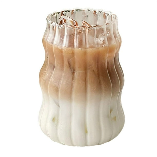 6 Piezas de Vidrio Vaso Resistente Al Vaso Transparente Jugo de Té Leche de Café de Vasos de Agua para el Hogar,A
