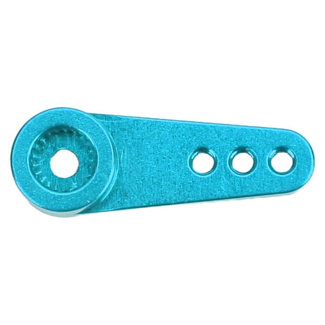 Brazo servo de 21T, pequeño, portátil, mecanizado CNC, aleación de aluminio, brazo de dirección RC para servos MD922 MD933, color azul.