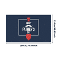 thumbnail image 3 of Decorative Design Happy Father's Day Banner Tie Pattern Festive Decoration Polyester Material for Father's Day Celebration Indoor Decoration Event Decoration, 3 of 7