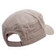 thumbnail image 4 of Nebraska Map Outline Embroidered Garment Washed Adjustable Army Cap - Khaki OSFM, 4 of 5