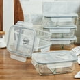 thumbnail image 6 of Mason Craft & More 12-Piece 33-oz Glass Storage Containers 2-Section with Lids, 6 of 10