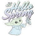 thumbnail image 2 of Men's Star Wars: The Mandalorian Grogu Hello Spring Graphic Tee White Large, 2 of 5