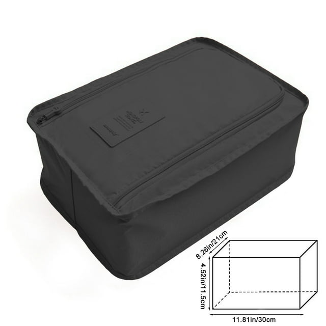bbymog Shoe Storage Portable Travel Multifunctional Storage Carrying Box Korean Shoes Foldable Shoe Storage Bag Hand Carrying Shoe Organizer Black Free Size