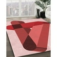 thumbnail image 3 of Ahgly Company Machine Washable Indoor Rectangle Transitional Pastel Pink Area Rugs, 3' x 5', 3 of 7