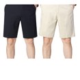thumbnail image 2 of QualitChoice Men Summer Shorts Cotton Solid Color Loose Cropped Trousers with Pockets Suit Business Social Straight Fifth Pants, 2 of 6