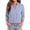 Blue #13, variant on Womens 3/4 Length Sleeve Tops Dressy V Neck Collared Shirts Business Casual Work Blouses Summer Vacation Blouses 2026 Cow Pattern S