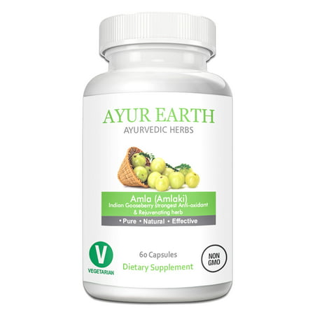 Pure Amla Powder - Ayurvedic Amlaki Pills - Indian Gooseberry (Amla Fruit) Extract - Raw Superfood - Boost Your Immune System - for Anti-Aging, Hair, Skin & Nail Health - 30 Day Supply (60 (Best Raw Indian Hair Vendors)