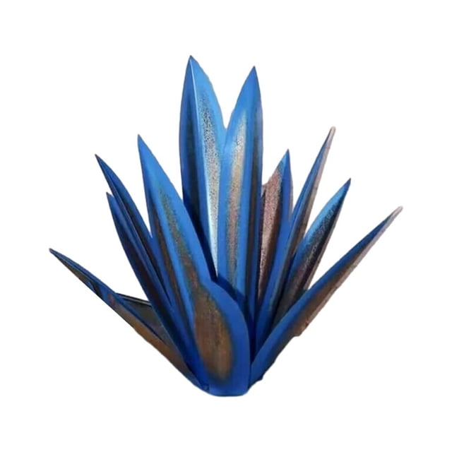 Escultura de Agave de Metal Naiovety Azul Oscuro