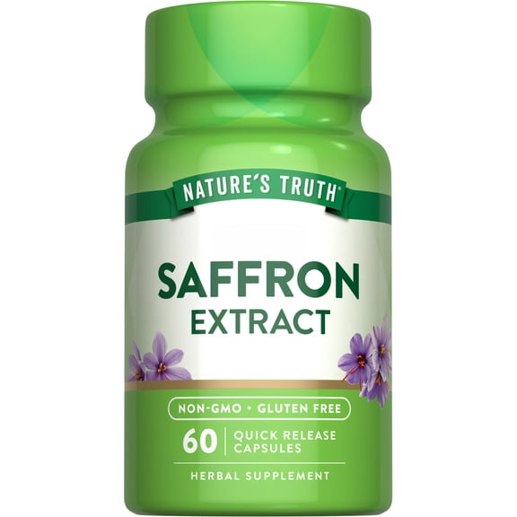 Saffron Extract Capsules | 60 Count | for Men and Women | by Nature's Truth