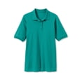 thumbnail image 5 of Woman Within Plus Size Elbow-Sleeve Polo Tunic, 5 of 6