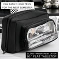 thumbnail image 5 of UttpKLBx Marker Pouch Makeup Bag Organizer Hard Crayon Box Storage Aesthetic Pencil Pouch Pencil Zipper Pouch, Pencil Case Aesthetic Big (Black), 5 of 9
