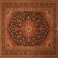 thumbnail image 1 of Ahgly Company Indoor Square Medallion Orange Traditional Area Rugs, 6' Square, 1 of 1