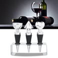 thumbnail image 3 of Tapón de botella de vino de aleación de aluminio, 3 piezas Tapón decorativo de botella de vino de aleación de aluminio Tapón de botella de vino de silicona Eleve su experiencia, 3 of 8
