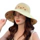 thumbnail image 1 of Sombrero de pescador para mujer Reversible: Sombrero de pesca con letras bordadas Sombrero de safari Sombrero para el sol, 1 of 6