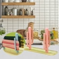 thumbnail image 4 of Chopstick Organizer Storage Rack | Rinseable Plastic Cutlery Holder with Drainage Tray, Humidity Protected, Easy to Clean, 11.81"x6.29"x3.14", Green, Multi-Functional Kitchen Utensil St, 4 of 6