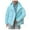 Light Blue, variant on Black and Friday Clothing Sales Idoravan Women's Quilted Puffer Coat,Women's Fall and Winter Long Sleeved Warm Cotton Jacket Bread Black XL