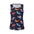 thumbnail image 4 of Lsque Cartoon Dinosaur Printed Workout Tank Tops for Women, Athletic Sports Tank Tops, Compression Sleeveless Dry Fit Shirts,Sleeveless Yoga Shirt-Medium, 4 of 9
