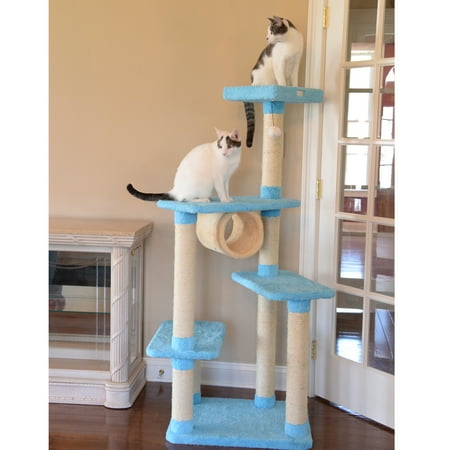 UPC: 0815481010338 | Armarkat Premium Medium Size real wood Cat Tree Model X6105  Sky Blue