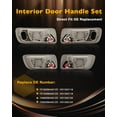 thumbnail image 3 of HUGFEGWE Inside Door Handle Set (4 PCS), Compatible with 1998-2002 Honda Accord, 1999-2004 Honda Odyssey | Front & Rear Left Driver & Right Passenger, Beige Bezel with Chrome Lever | OE#, 3 of 7