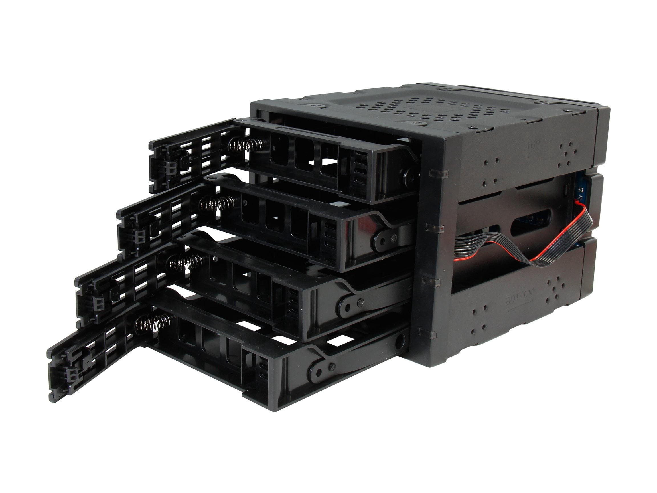 Rosewill 3 x 5.25-Inch to 4 x 3.5-Inch Hot-swap SATAIII/SAS Hard Disk Drive Cage - Black (RSV-SATA-Cage-34)