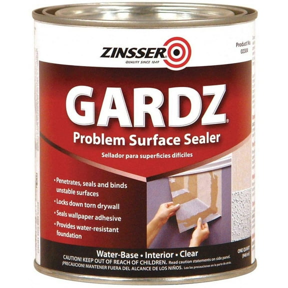 Zinsser Gardz Problem Surface Sealer - Clear Sealant - 6 Pack, 1 Qt.