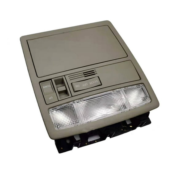 63650-33271 Overhead Sunroof Switch Console, Interior Overhead Console Map Lamp Dome Reading Light Sunroof Switch Console With Glasses Storage For Toyota Camry 2007-2011-creamywhite