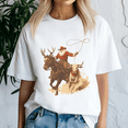 thumbnail image 3 of Cowboy Santa Christmas, Funny Christmas TShirt, Santa Shirt, Vintage Holiday Tee, Merry Xmas Gift, Family Holiday Outfits, 3 of 5