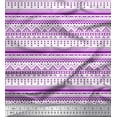 thumbnail image 1 of Soimoi Purple Silk Fabric Aztec Geometric Print Fabric by the Yard 42 Inch Wide, 1 of 3