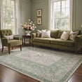 thumbnail image 4 of GENIMO 2' x 6' Runner Rug, Machine Washable Non Slip Low Pile Hallway Runner Rug for Kitchen Laundry Room, Modern Floral, Sage Blush, 4 of 6