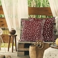 thumbnail image 4 of Antelope Burgundy Red Pillow Covers 20X20 Inch Neutral Animal Faux Fawn Decorative Pillow Cases Modern Euro Linen Throw Pillows Set of 2 Farmhouse Home Decor For Sofa Couch Porch Outdoor, 4 of 6