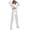 30# White, variant on Womens Cropped Quarter Zip Sweatsuit Drawstring Hem Half Zip Stand Collar Top Cuffed Jogger Pants Set Casual Streetwear Tracksuit Gray XXL
