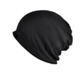 thumbnail image 2 of Linyer Hats Winter Baggy Chemo Caps Thicken Bonnet Double-layer Casual Windproof Headwear Ear Protection Gifts Riding black, 2 of 7