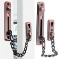 thumbnail image 2 of Guard 10.8x0.9x0.3In Stainless Stee  Guard Lock, Door Chain, Household Use For Hotel, 2 of 8