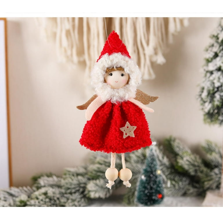 Christmas Tree Knitted Small Pendant, Christmas Tree Doll Pendant