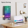 thumbnail image 2 of Organizador de archivos de pared Samstar de 10 niveles, malla metálica, negro, 2 of 6