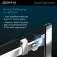 thumbnail image 3 of Enigma Air 34-3/4 Inch D x 60-3/8 Inch W x 76 Inch H Frameless Sliding Shower Enclosure, 3 of 11