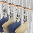 thumbnail image 3 of Pinzas de acero inoxidable para ropa, 5 piezas, con gancho, portátil, organizador de ropa, 3 of 5