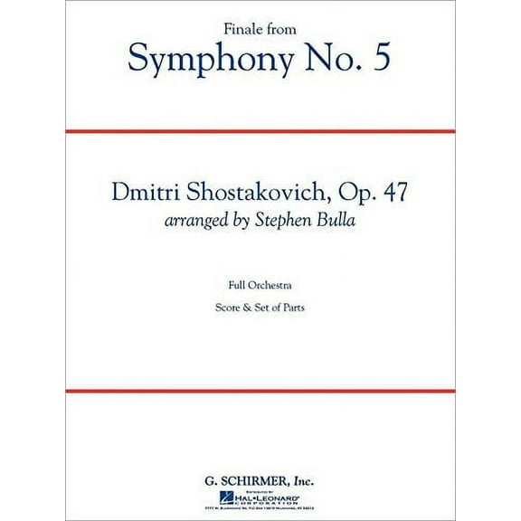 FINALE FROM SYMPHONY NO. 5 - FULL SCORE