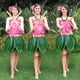 thumbnail image 5 of Conjunto de disfraz de guirnalda de faldas de hierba de hojas de flores hawaianas para niños y niñas, recuerdos de fiesta en la playa, 5 of 5