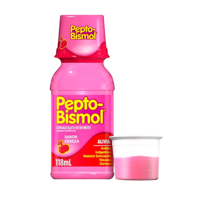 Antiácidos Pepto-Bismol Suspensión Sabor Cereza 118 ml