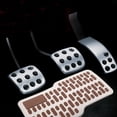 thumbnail image 3 of OULII car pedal step mat Vehicle Foot Pad Stainless Steel 1Set, 3 of 8